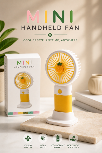 mini rechargeable handheld fan