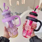 Premium Fruit Infuser Water Bottle with Straw & Handle